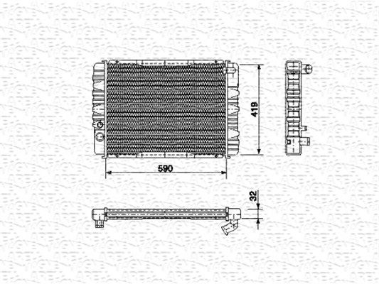 MAGNETI MARELLI Radiators, Motora dzesēšanas sistēma 350213656000